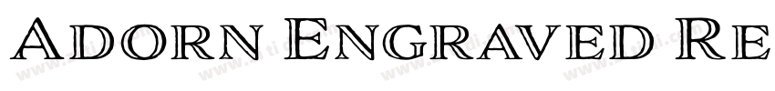 Adorn Engraved Regul字体转换